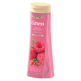 Caress Body Wash for Women, Raspberry & Pink Pepper, Refreshing Shower Gel to Indulge and Pamper Skin, 20 fl oz, 4 Pack