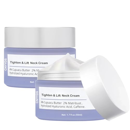2 PCS Tighten and Lift Neck Cream,Neck Firming Cream,Neck Creams for Tightening and Firming,Neck Firming and Tightening Cream for Women