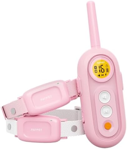 PATPET Dog Shock Collar for Medium Dogs - 2000Ft Dog Training Collar with Remote for 2 Dogs, Shock Collar for Small Dogs 10-100lbs 2 Packs, Rechargeable IPX7 Waterproof with Beep Vibration Shock Modes