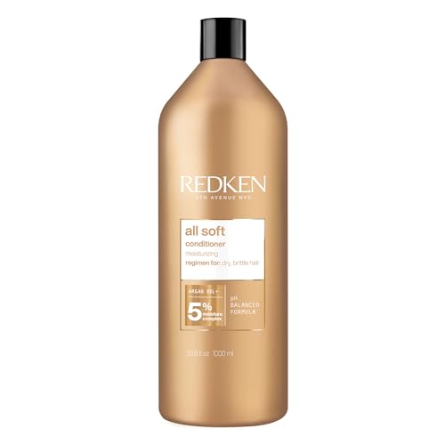 Redken All Soft Conditioner | Deeply Conditions and Hydrates | Softens, Smooths, and Adds Shine | Safe for Color-Treated Hair | Nourishing Shampoo for Dry Hair | With Argan Oil