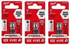 Milwaukee 48-32-4440 Insert bit Ecx 1/4"Hex, 2 Per Pack, 3 Pack