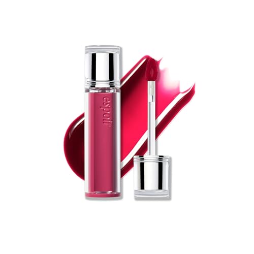 Espoir Couture Lip Tint Glaze #4 Hushed Cherry 0.14oz | Volumizing Lip Stain with Syrupy Shine | Long-Lasting & Vibrant Color for Radiant Lip Look | Moisturizing & Glossy Lip Tint | Korean Lip Makeup