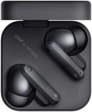 CMF Buds Pro 2 Wireless Earbuds, Hi-Res Audio with LDAC, 50 dB Hybrid Noise Cancelling Earbuds, Ultra Bass Technology, Bluetooth 5.3, 43H Play Time with Charging Case, 6 HD Mics Headphones, Dark Grey