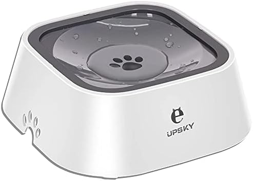 UPSKY Dog Bowl Dog Water Bowl No Spill Pet Water Bowl No Drip Slow Water Feeder Dog Bowl No-Slip Pet Water Dispenser 35oz Slow Drinking Bowl for Dogs and Cats