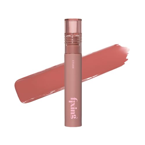 ETUDE Fixing Tint #08 Dusty Beige (4g) | Long Lasting High Pigmented Liquid Lipstick | Waterproof Lightweight Matte Finish Lip Stain | Full Coverage | Korean Makeup, Kbeauty