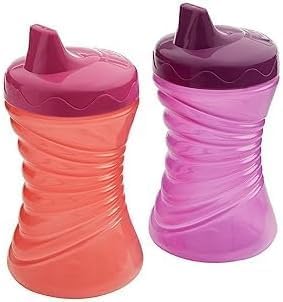 Gerber Graduates 10 Ounce Fun Grips Hard Spout Sippy Cup, 4 Count, Assorted colors
