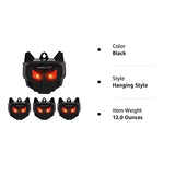 MAGIC CAT Solar Animal Repellent, Wild Animal Predator Red Eyes LED Blinking Lights, Waterproof Nocturnal Animal Repeller to Keep Skunk, Deer, Coyote, Raccoon Away from Garden Yard Farm Chicken Coop