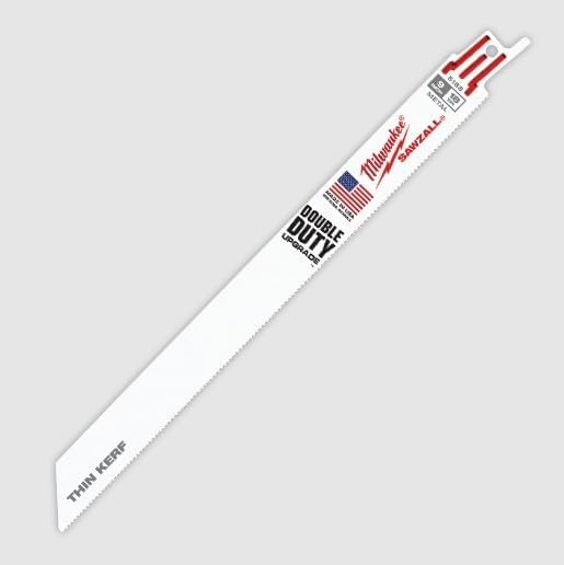 Milwaukee 48-00-5188 9" x 18TPI Sawzall Blade for Metal Cutting 3/4 Height 5 Blades per Pack