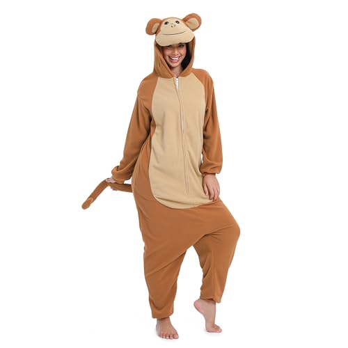 Wishliker Unisex Adult Onesie Costume Halloween Christmas Cosplay Animal Cartoon Pajamas