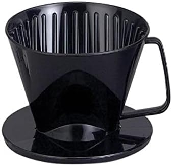 Fino Pour-Over Coffee Brewing Filter Cone, Number 1-Size, Black, Brews 1 to 2-Servings