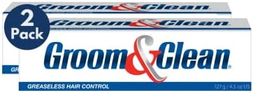 Groom & Clean Hair Styling Product - Men's Grooming Cream - Hair Styling Cream for Men, Medium All Day Hold for All Hairstyles, Easy Wash Off, Greaseless Hair Control 4.5 Oz (Pack of 2)