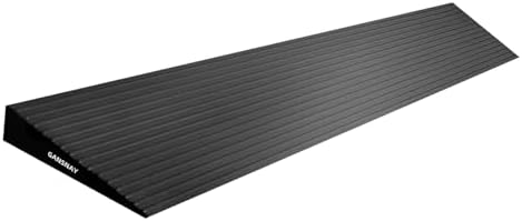 1.8" Rise Threshold Ramps for Doorways, Driveways, Heavy Duty Solid Rubber 9000lbs Capacity, Non-Slip & Cuttable Handicap Ramp for Wheelchairs, Scooters, Strollers, Curbs- 1.8″Rise (35″×9.8″)