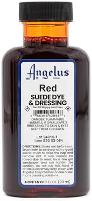 Angelus Suede Dye, 3 oz, Red