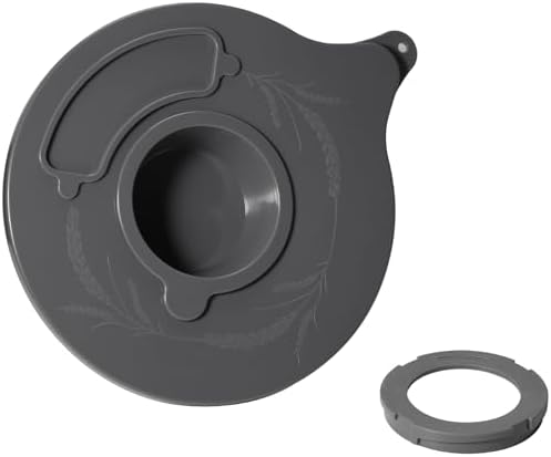 Glass Bowl Lid for KitchenAid K5GB 5 Quart Tilt-Head Stand Mixer, Mixer Bowl Cover Prevent Dry/Wet Ingredients Splash-Outs, Mixer Splash Guard with Extra Pouring Window Dishwasher Safe