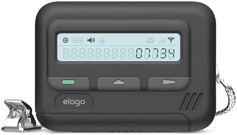 elago Pager Case Compatible with AirPods Pro 2nd Generation Case Cover, Compatible with AirPods Pro 2 Case, Lanyard Included, Shock Resistant, Full Protection, for Men, for Women (Black)