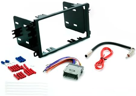 SCOSCHE Install Centric ICGM8BN Double DIN Complete Basic Installation Solution for Installing an Aftermarket Stereo Compatible with Select 2000-13 GM Vehicles,Black