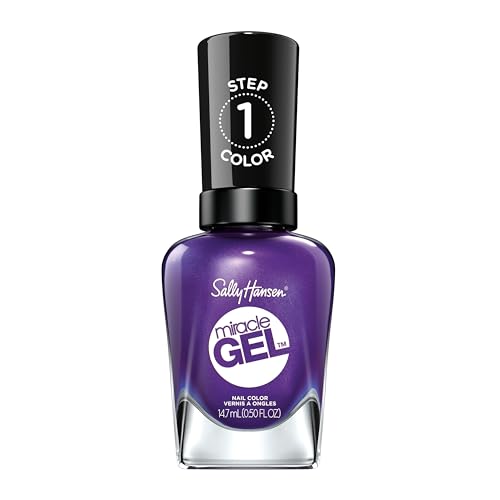 Sally Hansen Miracle Gel™, Purplexed, Long Lasting, Gel-Like Formula, No UV Lamp Needed, Purple Nail Polish