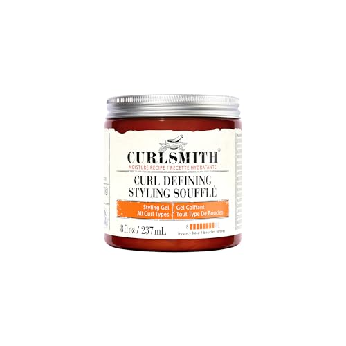 CURLSMITH - Curl Defining Styling Soufflé - Vegan Medium Hold Styling Gel for Wavy, Curly and Coily Hair (8oz)