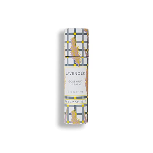 Beekman 1802 Goat Milk Lip Balm - Nourishes, Hydrates & Softens Lips - Prevents & Treats Dry & Chapped Lips - Cruelty-Free Lip Care - Packaging May Vary