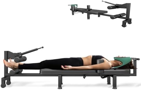 Fitness Full Body Traction Bed, Massage Cervical Traction Table & Lumbar Traction Bed, Stretch Decompression Machine for Tension Relief, Lumbar Stretching