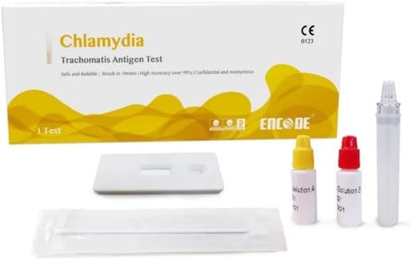 Chlamydia Test, Instant Results for Male and Female STI Test STD | Certified 99% Accurate | Easy to use |