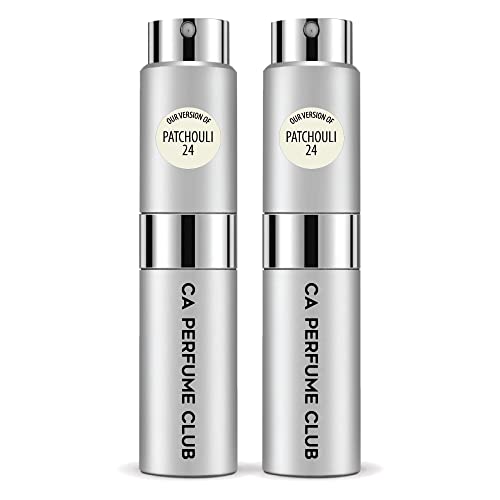 CA Perfume Club Impression of Le Lb Patchouli 24 For Women & Men Replica Version Fragrance Dupes Concentrated Long Lasting Eau de Parfum Spray Refillable Atomizer Bottle 0.27 Fl Oz-X2
