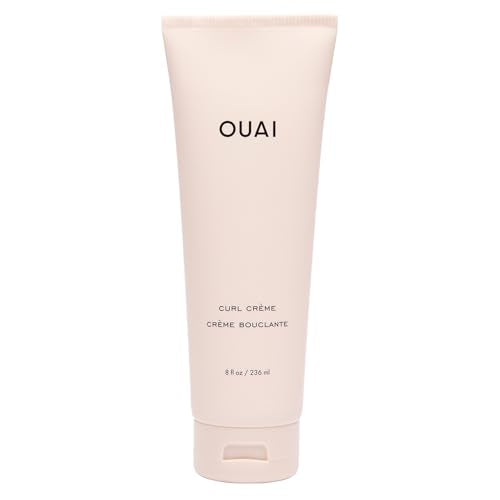 OUAI Curl Cream - Curl Defining Cream for Hydrated, Shiny Curls - Babassu and Coconut Oil, Linseed and Chia Seed Oil - Paraben, Phthalate, Sulfate and Silicone Free Curly Hair Products (8 Oz)