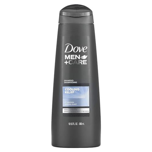 Dove Men + Care Fortifying Shampoo - Cooling Relief - With Icy Menthol - Net Wt. 12 FL OZ (355 mL) Per Bottle - One (1) Bottle