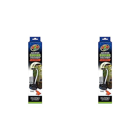 Zoo Med MULTIPORT FOGGER Attachment,Black (Pack of 2)