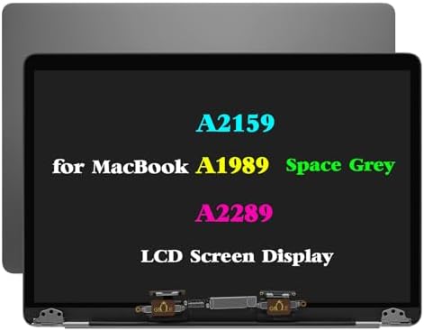 Screen Replacement for MacBook Pro Retina 13.3” A1989 A2159 A2289 2020 Year Full LCD Display Screen Assembly EMC 3456 MXK32LL/A MXK52LL/A MXK62LL/A MXK72LL/A 2560x1600 (Space Grey)