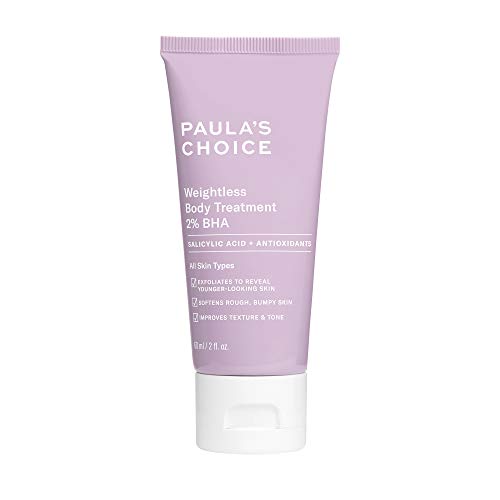 Paula's Choice Weightless Body Treatment 2% BHA, Salicylic Acid & Chamomile Lotion Exfoliant, Moisturizer for Keratosis Pilaris (KP) Prone Skin & Clogged Pores, Fragrance-Free & Paraben-Free