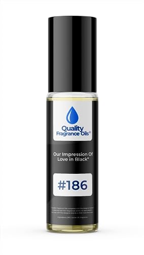 Quality Fragrance Oils' Impression #186, Inspired by Love in Black (10ml Roll On)