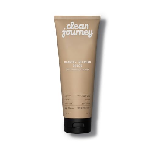 Clarify Refresh Detox Hair Conditioner, EWG Verified, Infused with Tea Tree Oil and Biotin, For Oily Hair + Buildup, Clean Ingredients, Vegan, Fresh Scent, 8 Fl Oz