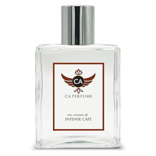 CA Perfume Impression of Intense Cafe For Women & Men Replica Fragrance Dupes Eau de Parfum Spray Bottle 3.4 Fl Oz/100ml-X1