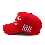 Trump Hat MAGA Hat Trump Merchandise Make America Great Again hat Donald Trump Slogan with USA Flag Embroidery Adjustable Baseball Cap