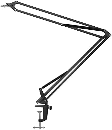 Lab Microscope Accessories Camera Tripod Table Stand Set, Photography Adjustable Arm Stand for Digital Video Microscope Camera Boom Scissor Arm Stand Holder(37CM Holder)