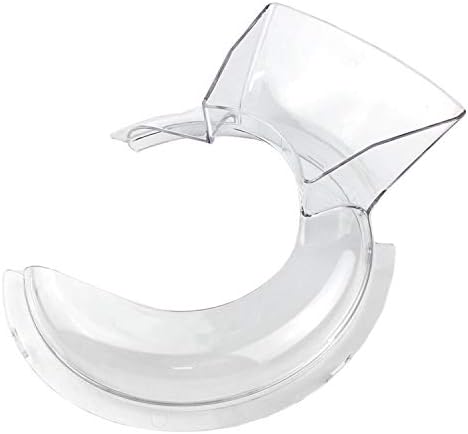 Pouring Shield for KitchenAid 4.5-5QT Mixer Bowl (Only Stainless Steel), Kitchenaid Splatter Guard,KN1PS Clear Safety Pouring Shield, Fits KitchenAid Tilt-Head Stand Mixers, as Kitchen aid Attachments