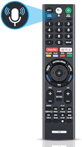 Replacement for Sony Bravia TV Remote with Voice Control, for Sony RMF-TX300U 4K Smart HDTV XBR-49X800E XBR-55X800E XBR-55X850D XBR-65X850E XBR-85X850D XBR-43X800E XBR-65X930D XBR-75X850E XBR-75X940D