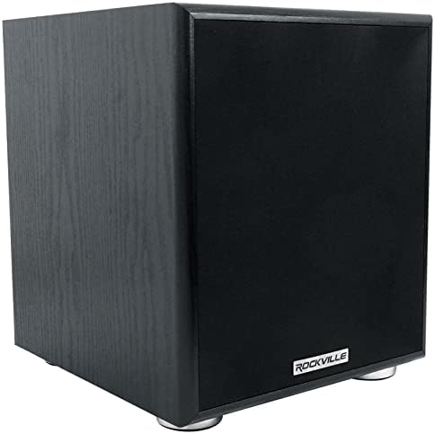 Rockville Rock Shaker 6.5 Black, 6.5" Powered Subwoofer, 250W, Deep Bass, Class-D Amp, RCA Inputs, Perfect for Home Theater & Studio