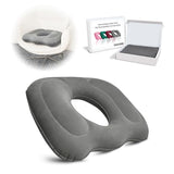 Inflatable Donut Pillow,Hemorrhoid Cushion- Excellent for Tailbone, Prostate, Sciatica, Bed sores, Postpartum Pregnancy, Post-Surgical Pain-Orthopedic Firm seat Cushion for Home, Office or car (gray)