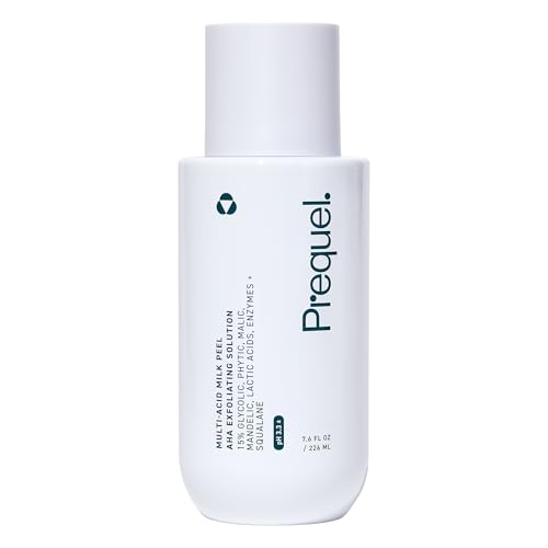 Prequel Skin - Multi-Acid Milk Peel - AHA Exfoliating Solution - 15% Glycolic Acid Serum for Face - 7.6 Fl Oz