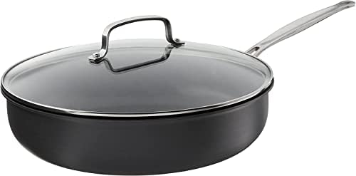 Cuisinart 12-Inch Deep Fry Pan w/Cover, Chef's Classic Nonstick Hard Anodized Collection, 622-30DFP1