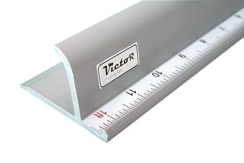 Victor 36-Inch Professional Aluminum Safety Ruler with Finger Guard Edge and Non-Slip Base - Ideal for Large-Scale Precision Cutting - Heavy-Duty Cutting Ruler for Safe Use
