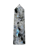 Rainbow Moonstone Crystal Towers ~ Natural Healing Crystal Point Obelisk for Reiki Healing and Crystal Grid (3" to 4" INCH)