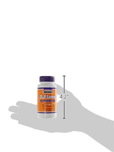 NOW Supplements, D-Flame™ with a Blend of Complementary Herbs, Overexertion Support*, 90 Veg Capsules