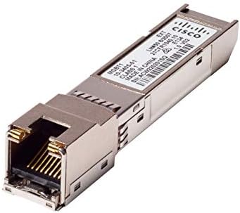Cisco MGBT1 SFP Transceiver | Gigabit Ethernet (GbE) 1000BASE-T Mini-GBIC (MGBT1) (Renewed)