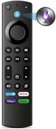 Replacement Voice Remote for Insignia, Toshiba, AMZ 2-Series, 4-Sereis, Omni, Pioneer, TCL, Hisense Smart TVs, for Streaming Devices, 1-Year Warranty, Compatible with Fire Smart TV