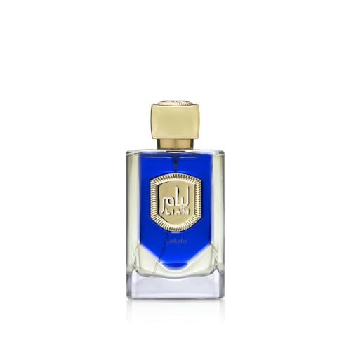 Lattafa Liam Blue Shine Eau de Parfum Spray for Unisex, 3.4 Ounce