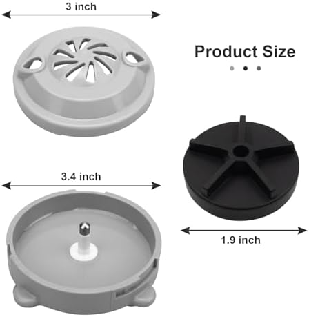 SuperDi Pipeless Magnetic Jet Head Motor for Pedicure spa Chair Part Magnetic Head (4 pin) BF-004 Pedicure spa Tubs Includes Propeller and Cap