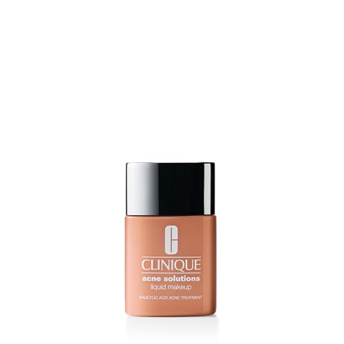 Clinique Acne Solutions Liquid Foundation Makeup With Salicylic Acid For Dry Combination to Oily Skin Types | Medium Coverage, Natural Matte Finish